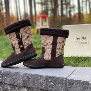 SOLD EUC Coach, Meyer, Signature C, Suede Boot